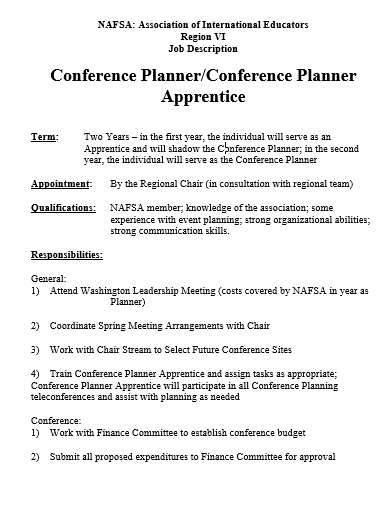 conference planner