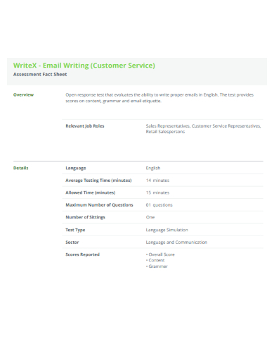 customer service email writing