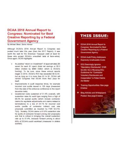 dcaa audit annual report