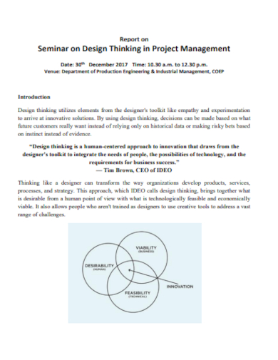 design report project management