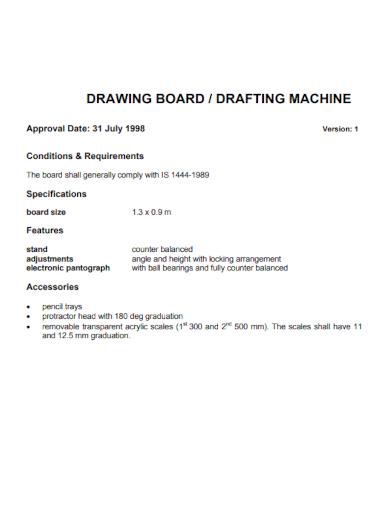 drawing board drafting machine