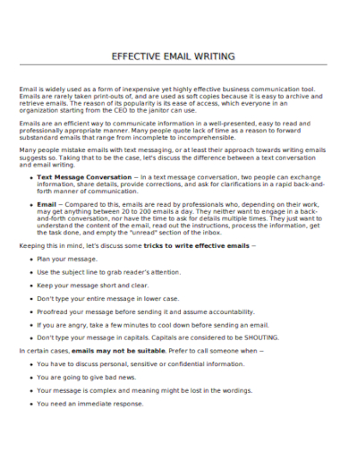 effective email writing
