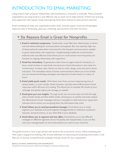 email marketing for non profits
