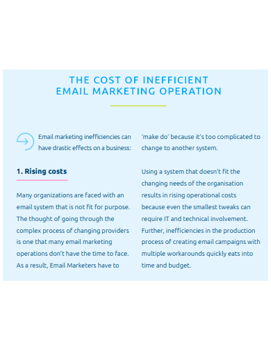 email marketing operation