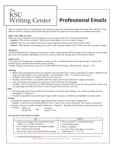 email writing example