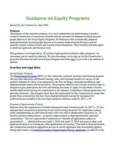 equity program