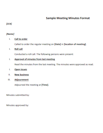 minutes of meeting in pdf