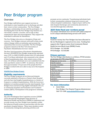 peer bridger program