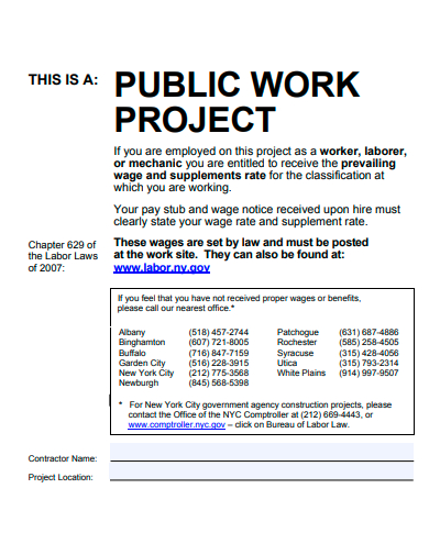 project public work