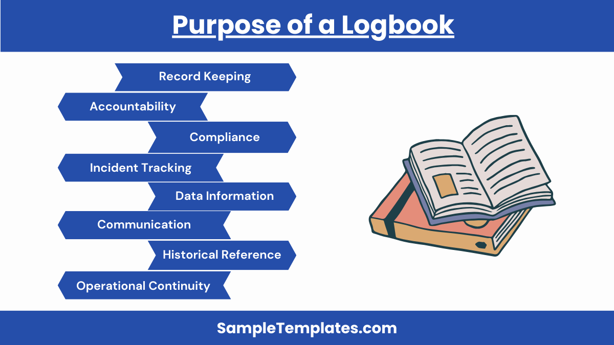 purpose of a logbook