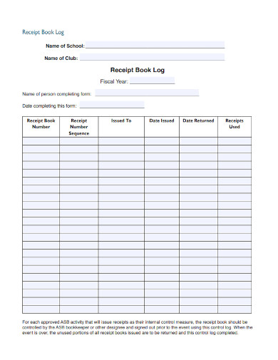 FREE 10 Receipt Book Samples In PDF