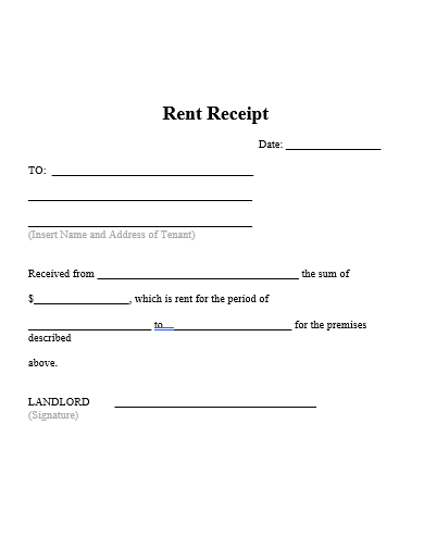 rent receipt in doc