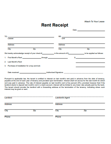 rent receipt in pdf