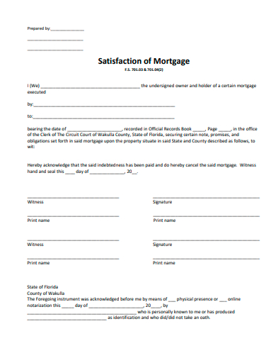 satisfaction of mortgage in pdf