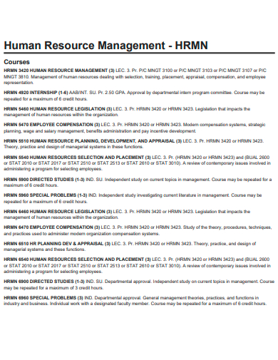 standard human resource management
