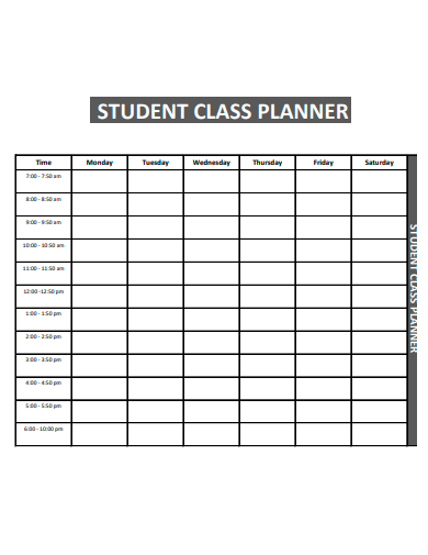 student class planner