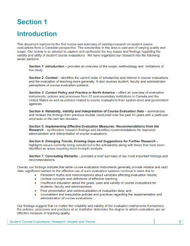 student course evaluation