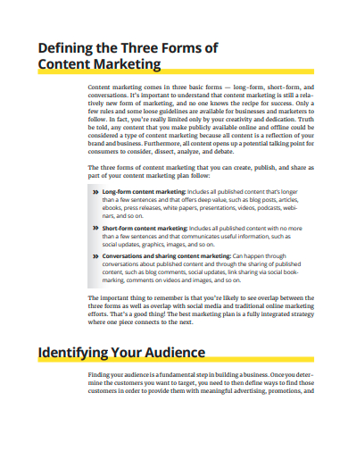 three forms of content marketing