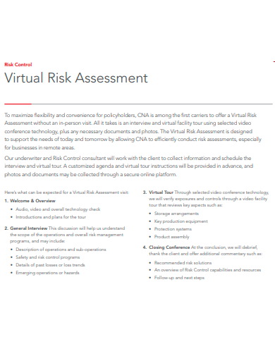 virtual risk assessment