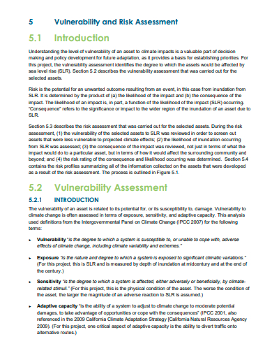 vulnerability and risk assessment