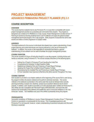 advanced project planner