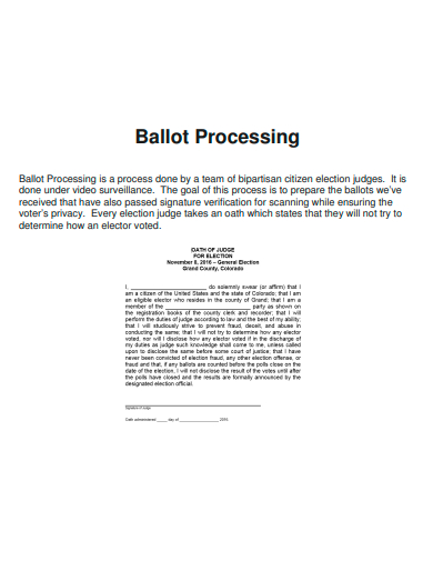 ballot processing