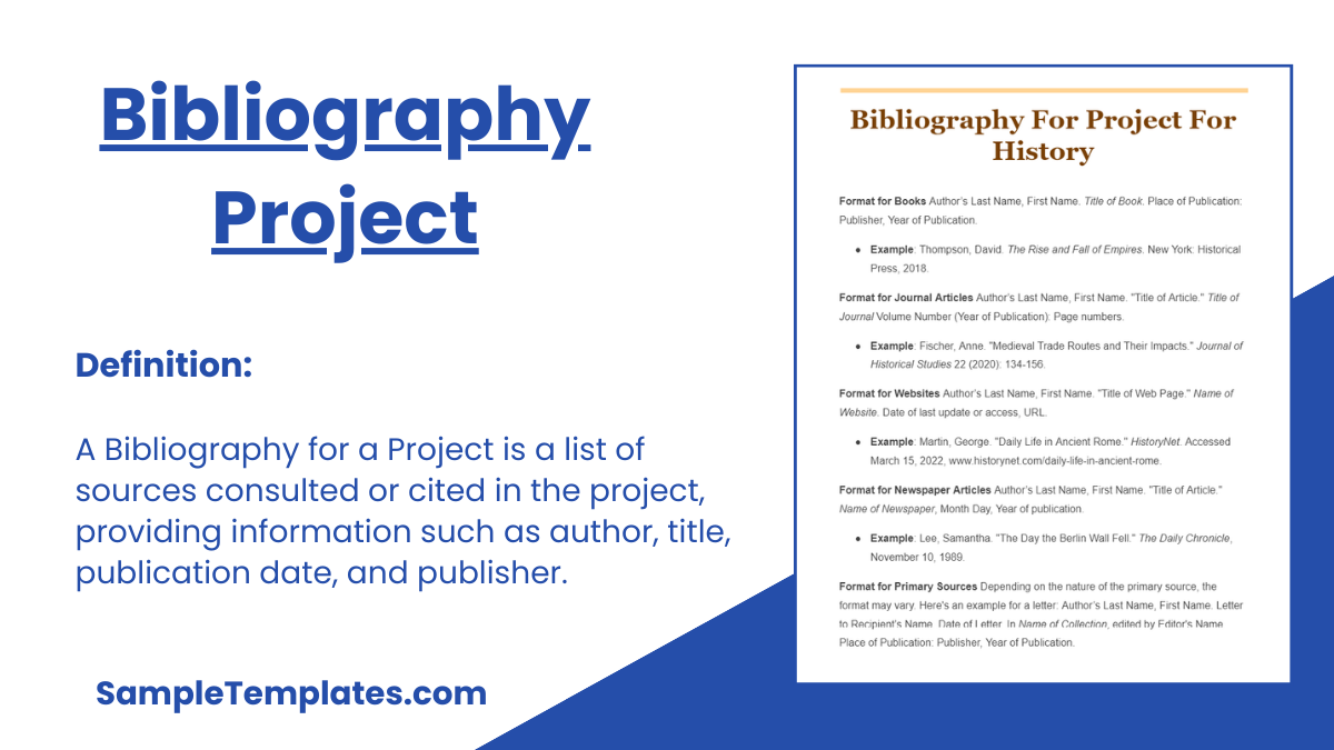 Bibliography Project