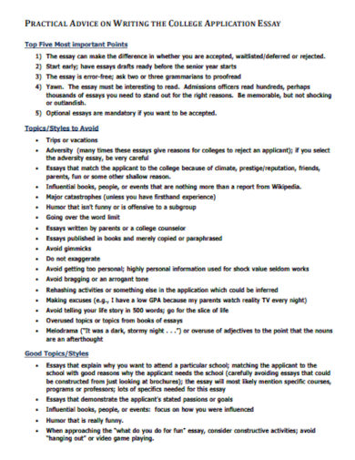 books writing college application essays