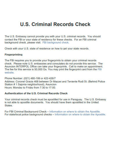 criminal records check