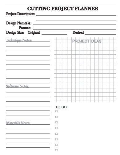 cutting project planner