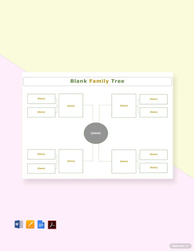 free blank simple family tree template