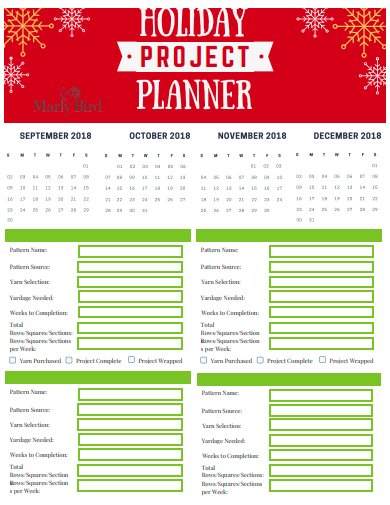 holiday project planner