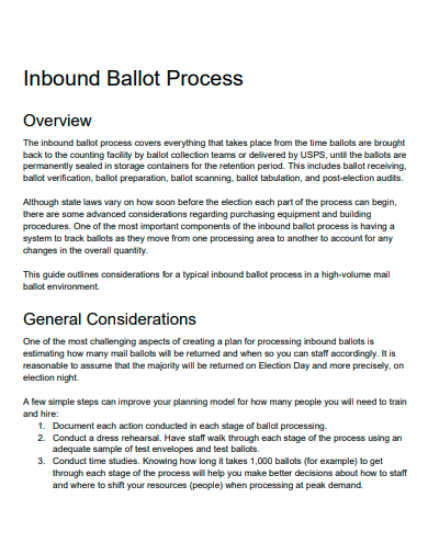 inbound ballot process