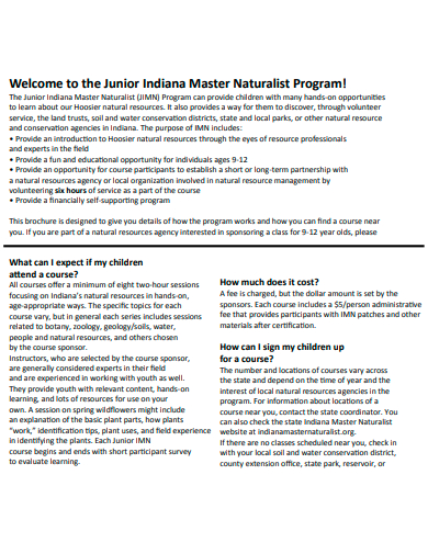 junior master naturalist program