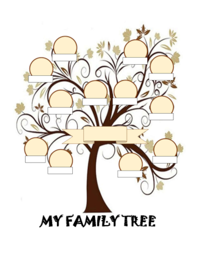 personal blank family tree