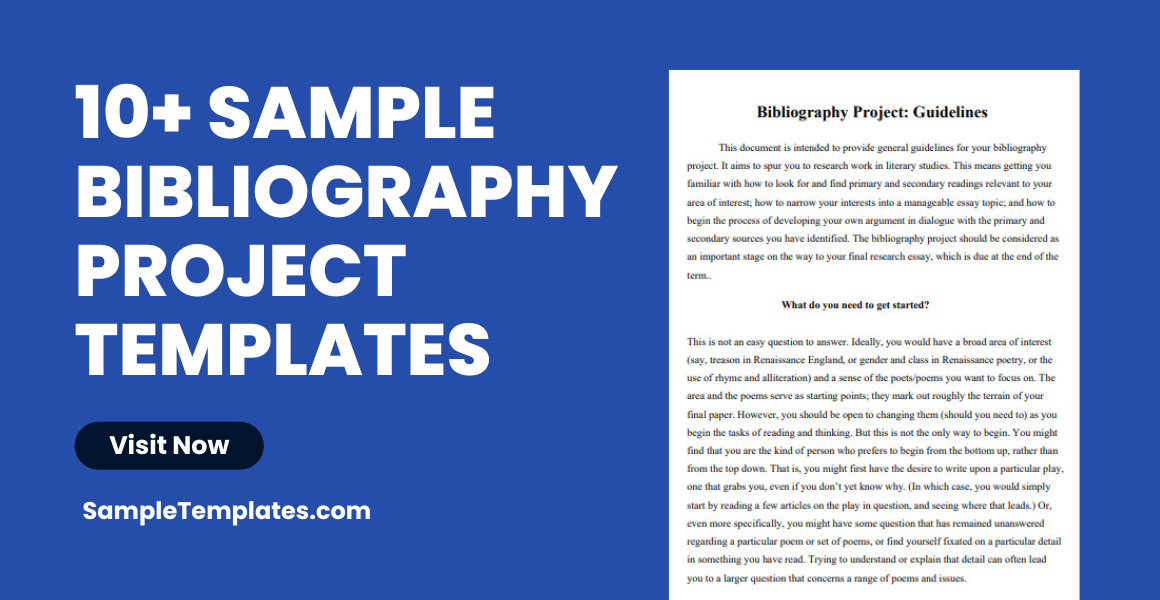 sample bibliography project templates