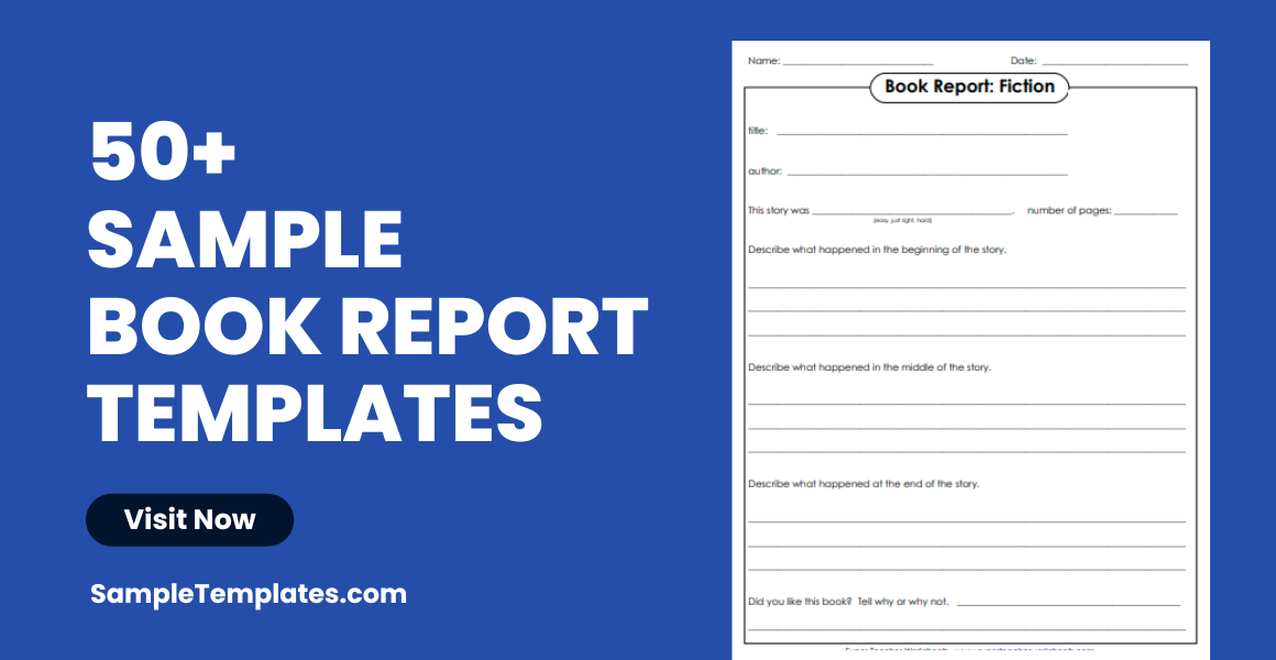 sample book report template