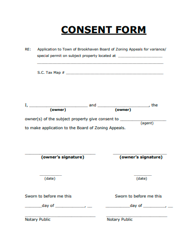 simple consent form