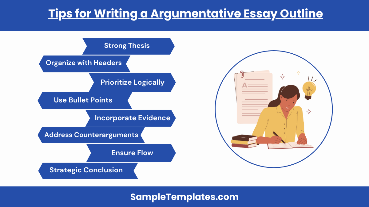 tips for writing a argumentative essay outline