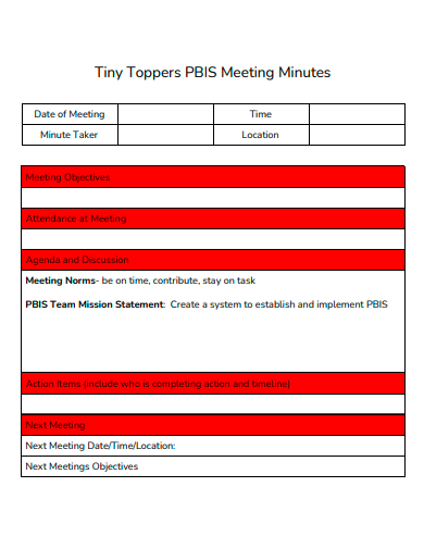 toppers meeting minutes