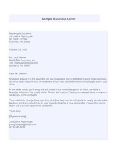 editable business letter