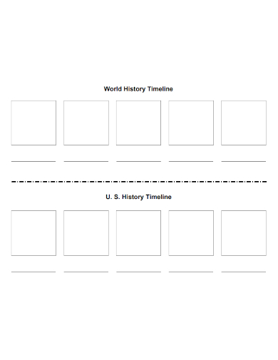 blank history timeline
