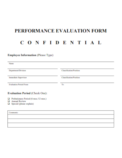 fire employee evaluation form