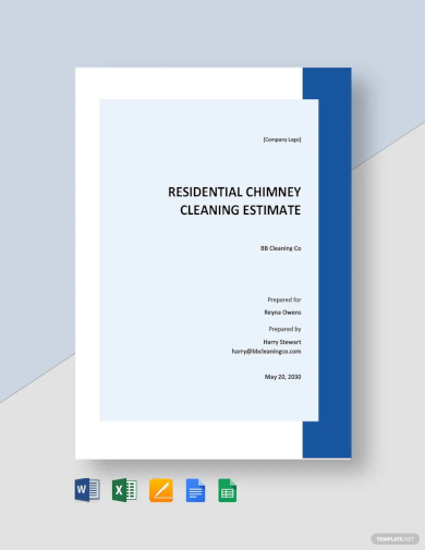 free simple cleaning estimate template