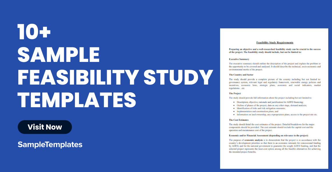 sample feasibility study templates