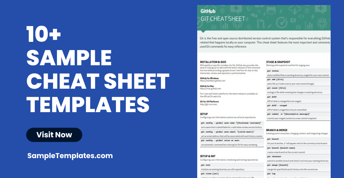 sample cheat sheet templates