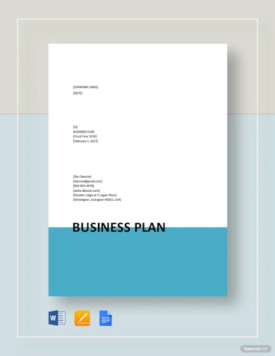 business plan format template