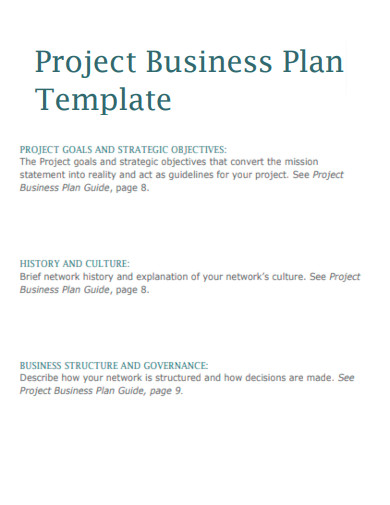 project business plan template