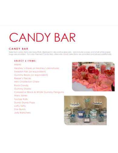 candy bar template