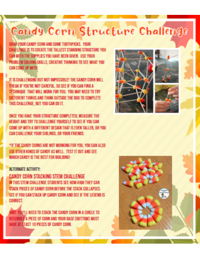 candy corn structure template